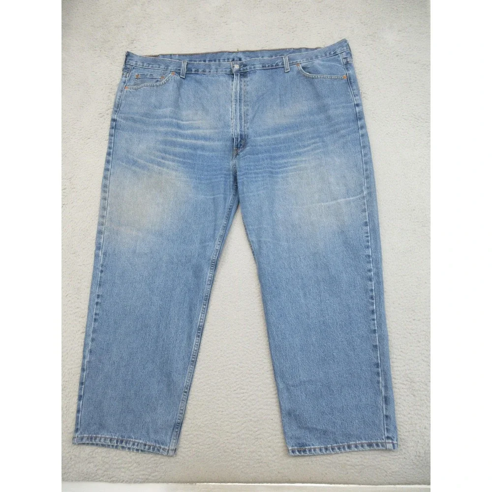 Levis 550 Jeans Mens 54x30 Blue Medium Wash Denim Relaxed Tapered Big & Tall‎